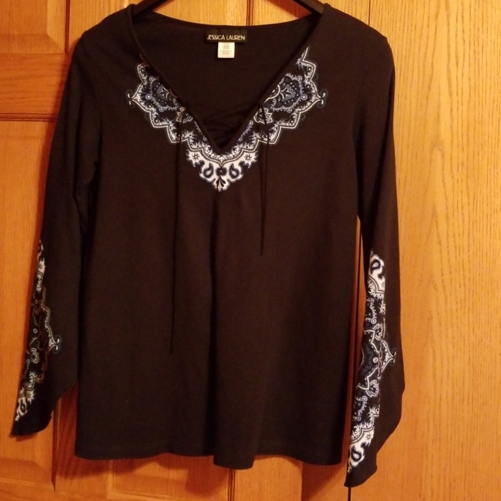 Black Boho top